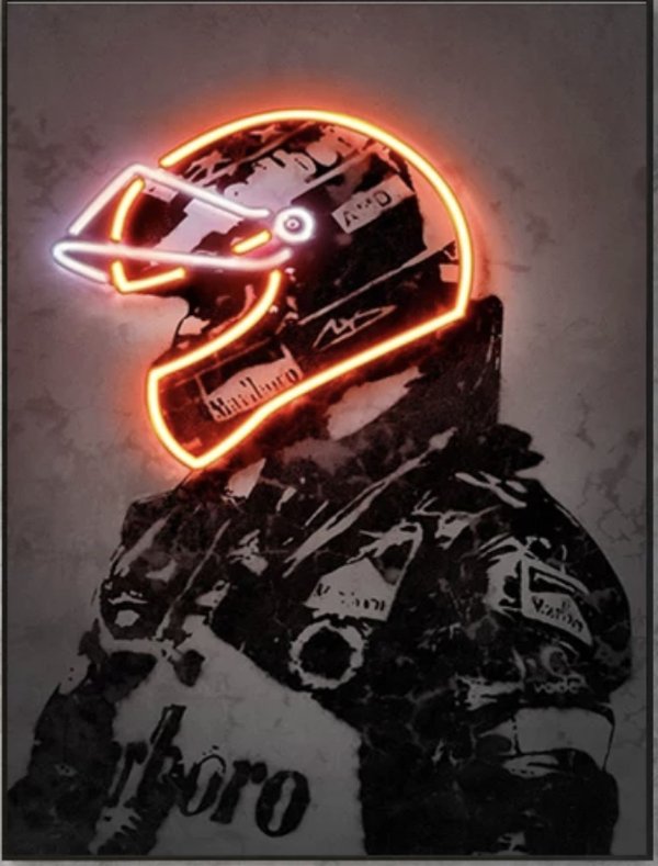 Michael Schumacher 2 Poster auf Canvas/Leinwand